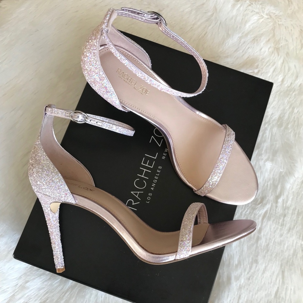 NEW•Rachel Zoe•Glittery Heeled Sandals• - Picture 1 of 8